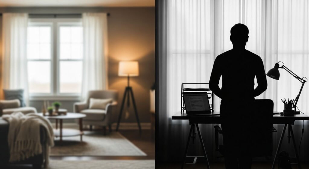 Peaceful home environment supporting career growth and focus