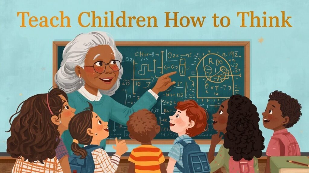 Parent teaching a child problem-solving skills and critical thinking after family conflict