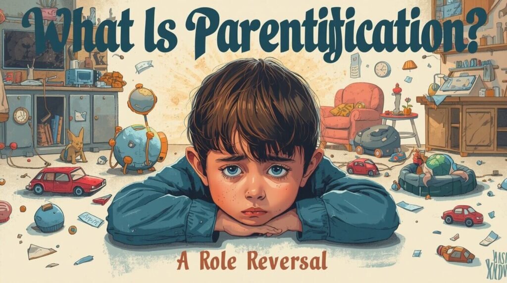 Child taking on parental responsibilities due to parentification